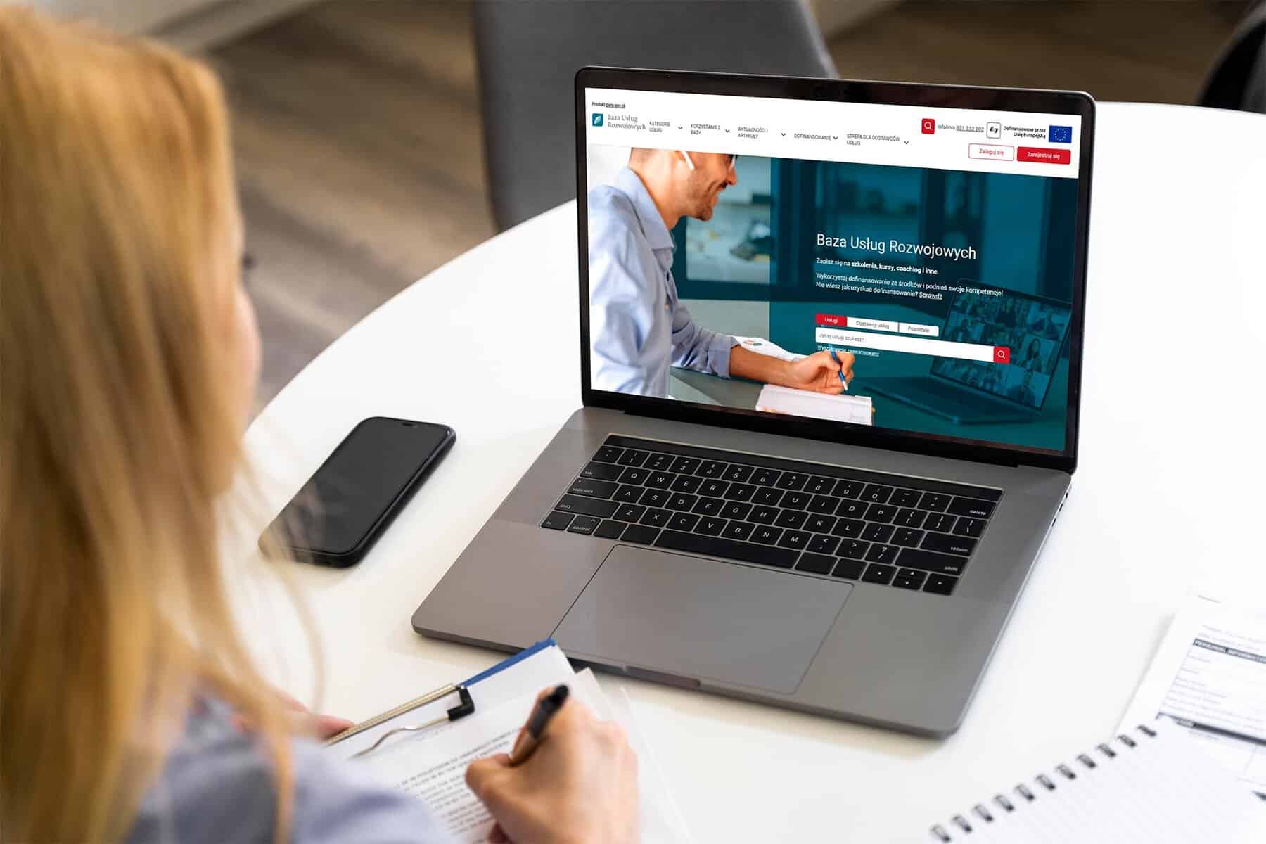 baza uslug rozwojowych - strona www